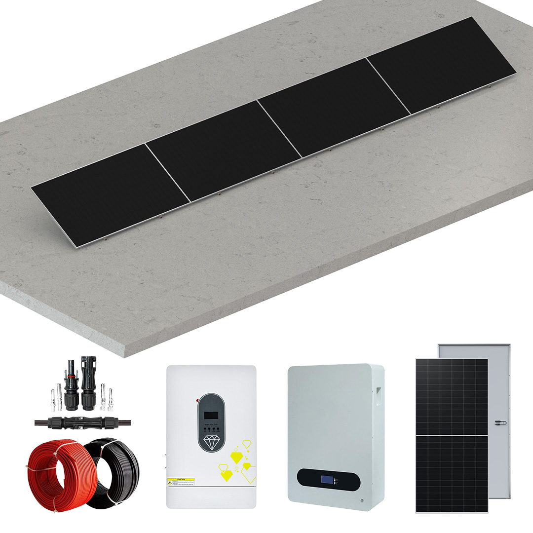 4-Panel Adjustable Solar Panel Mount Balcony Structure Balcony Wall Flat Mounting System