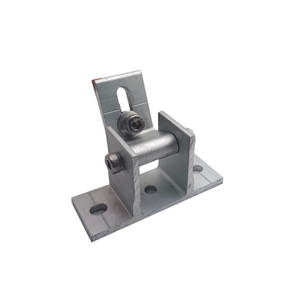 ملحقات الألومنيوم لنظام تركيب الطاقة الشمسية قاعدة طقم المشبك الشمسي 