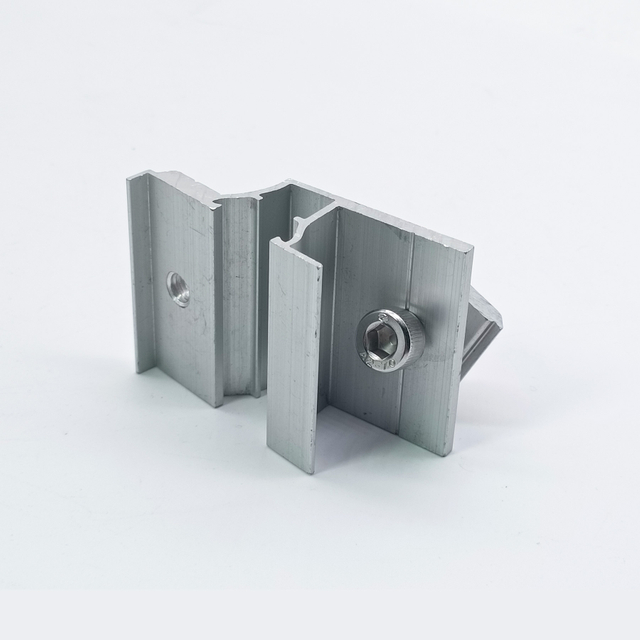 مشبك طرفي من الألومنيوم لتركيب الألواح الشمسية لتركيب الألواح الكهروضوئية