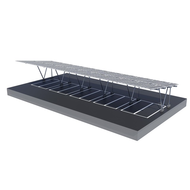 Solar A-type Carport Bracket Concrete Blocks Basement Solar Mounting System
