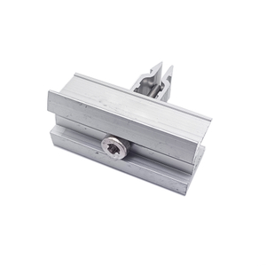 ملحقات نظام تركيب الطاقة الشمسية من الألومنيوم نهاية اللوحة الشمسية والمشبك الأوسط