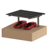 Solar Panel Single-Sided Single Column HDG Steel Solar Carport Mounting System