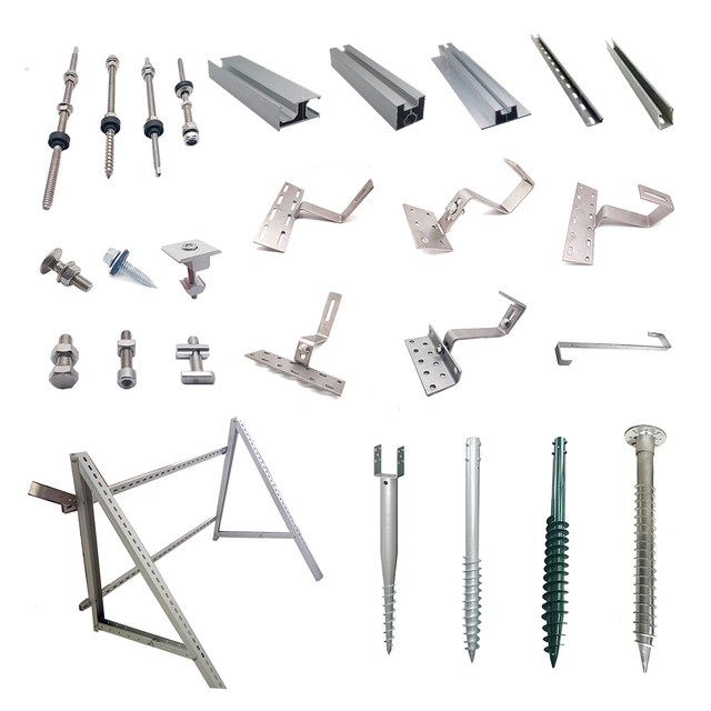 Solar Ground Mount Kit Photovoltaic Solar Mounting Structure System 