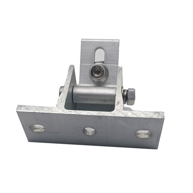 ملحقات الألومنيوم لنظام تركيب الطاقة الشمسية قاعدة طقم المشبك الشمسي 