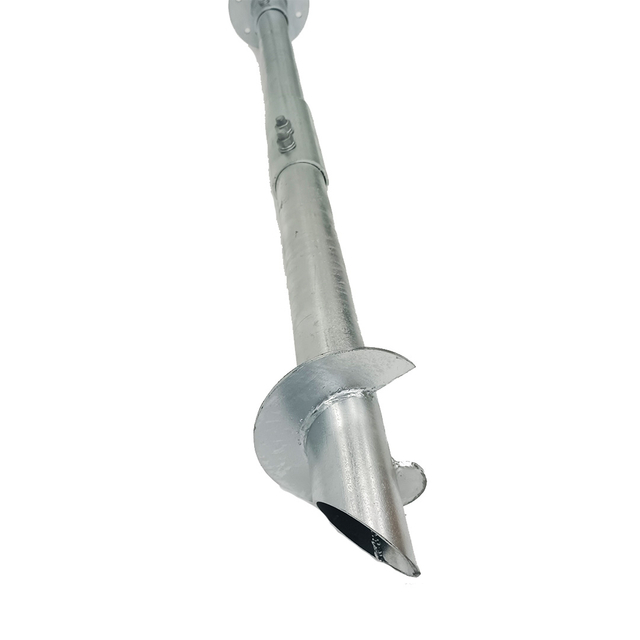 Galvanized Earth Ground Screw Round Shaft Helical Pile for Solar Power System