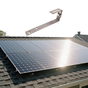 Solar Panel Mounting Bracket with Tile Roof Hook for Asphalt Shingle Roof Mounting Structure 