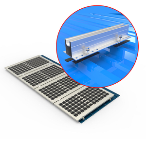 Aluminum Mini Rail Solar Panel Mount Racking Bracket Kit for Metal Roof Mounting Structure System