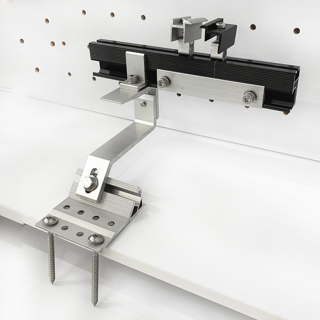 Алюминиевый кронштейн для солнечной панели, крюк, рельсовый зажим для солнечной системы крепления на крыше