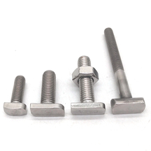 Fastener Stainless Steel 304 316 T Bolt Square Head T Bolt 