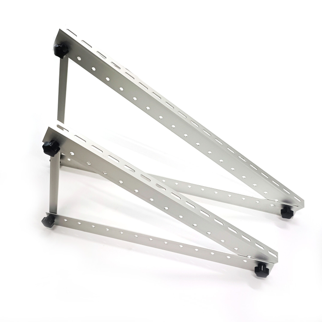 Adjustable Triangle Flat Roof Solar Mounting with Solar Panel Kits Inverter Solar Energy System