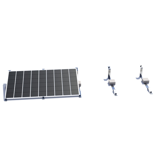 Solar Flat Roof Panel Concrete Ballast Mounting Structure System