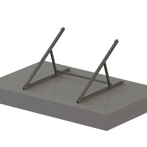 من السهل تثبيت نظام تركيب لوحة الشرفة الشمسية في شرفة مسطحة