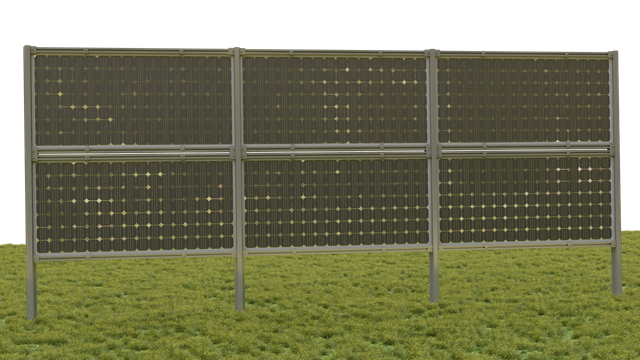  Солнечная наземная монтажная конструкция Вертикальн