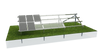 Solar Panel Ground Mounting System with C Channel Steel Support